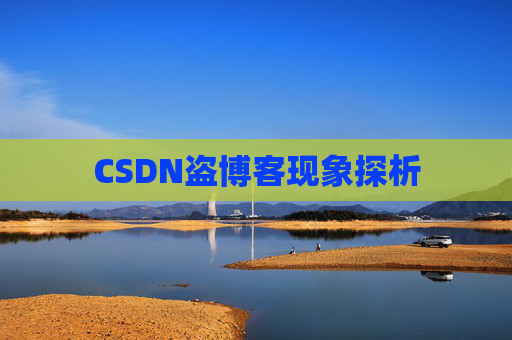 CSDN盗博客现象探析 CSDN盗博客现象探析